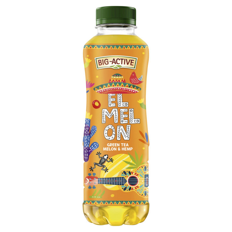 Big-Active El Melon Napój owocowo-herbaciany o smaku melona z ekstraktem z nasion konopi 500 ml